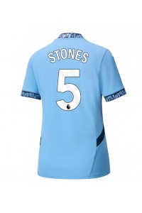 Fotbalové Dres Manchester City John Stones #5 Dámské Domácí Oblečení 2024-25 Krátký Rukáv